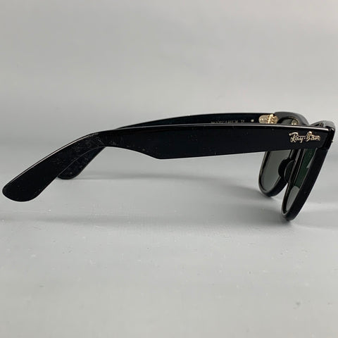 RAY-BAN Black Acetate Wayfarer Sunglasses