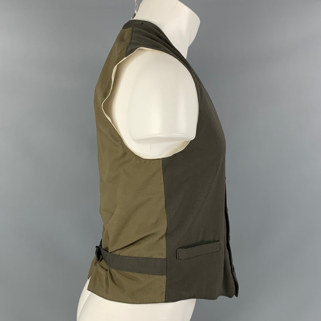 NICE COLLECTIVE Size M  Green Two Pockets Vest
