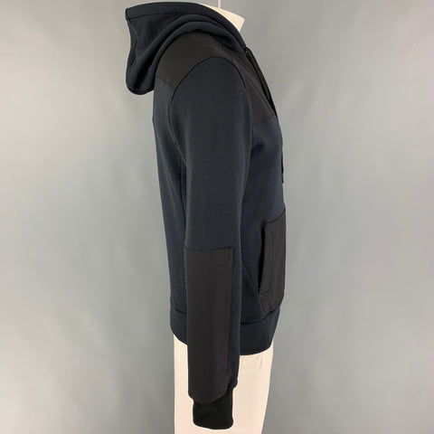 MISSION WORKSHOP Size L Black Wool Blend Hoodie Sweatshirt