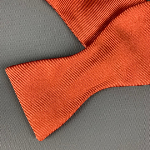 Nœud papillon en soie rouille ETON