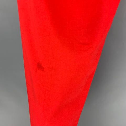 PAUL SMITH Taille 36 Pantalon habillé rouge à devant plat