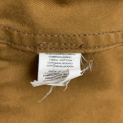 MARC JACOBS Size XL Tan Camouflage Cotton Zip & Snaps Military Jacket