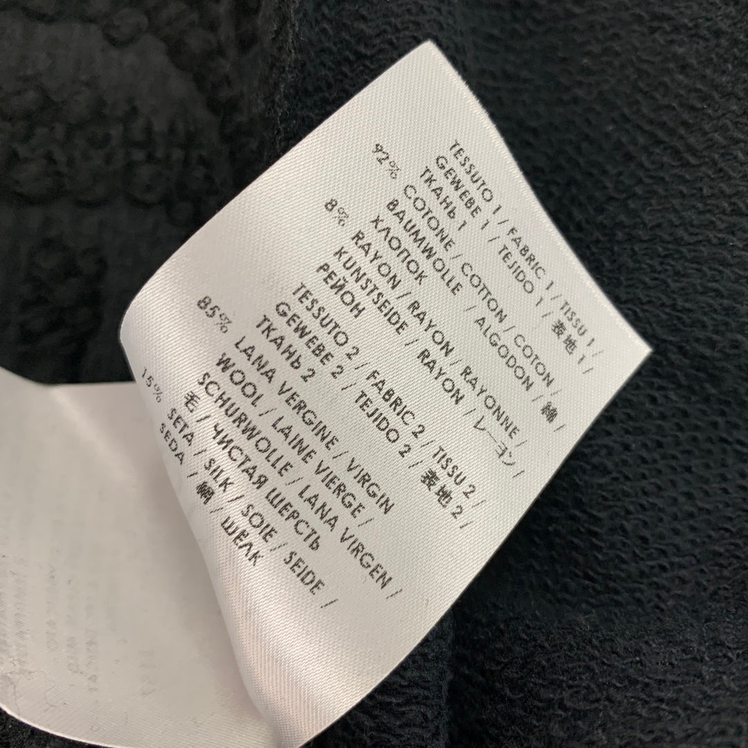 ALEXANDER MCQUEEN Size S Black Skulls Cotton Silk Crew-Neck Pullover