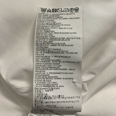 DSQUARED2 Taille XXS Chemise à manches longues boutonnée en coton uni blanc