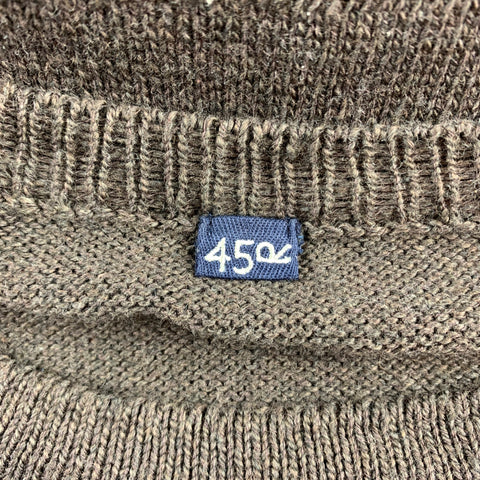 45rpm Size XL Brown Knit Cotton Pullover