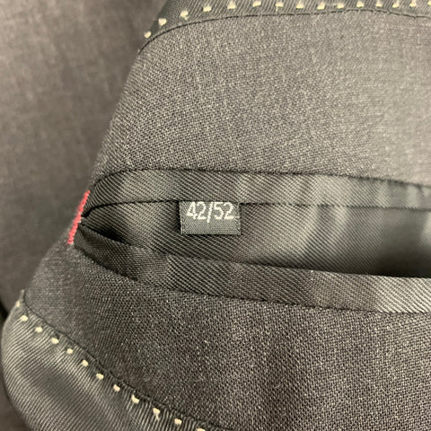 PS by PAUL SMITH Taille 42 Manteau de sport à revers en laine anthracite