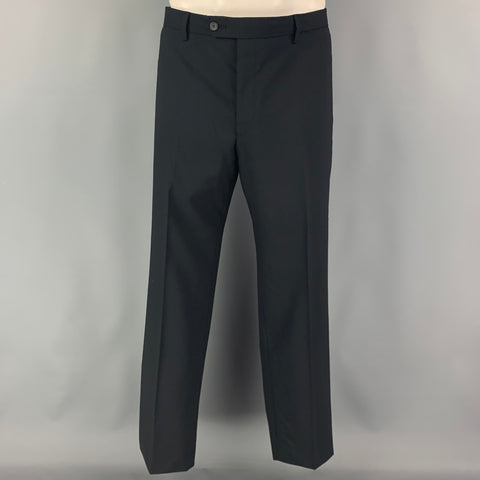 PAUL SMITH Size 42 Regular Black Wool Single Breasted Suit
