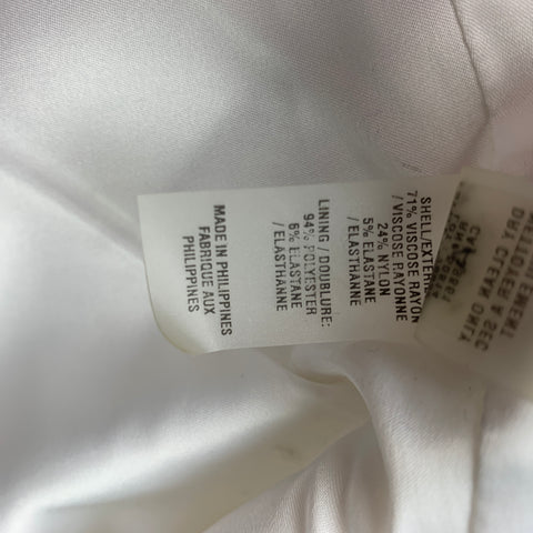ELIE TAHARI Size S White Viscose Blend Jacket Blazer