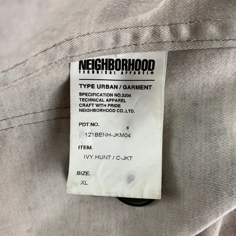NEIGHBORHOOD Size XL Olive Brown Camo Cotton Notch Lapel Sport Coat