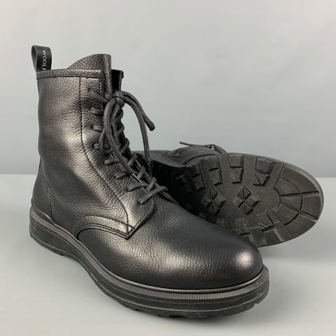 WOOLRICH Talla 11 Botines de cuero negro