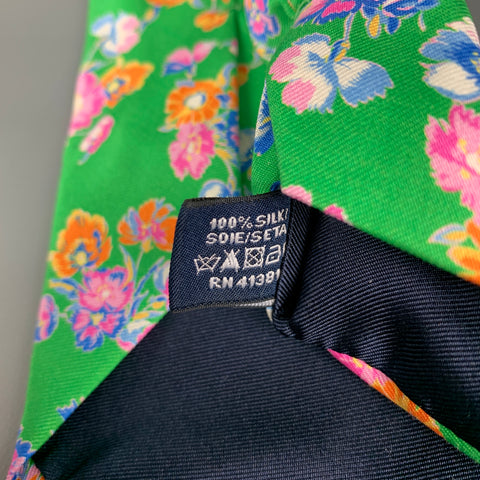 POLO by RALPH LAUREN Multi-Color Floral Silk Tie