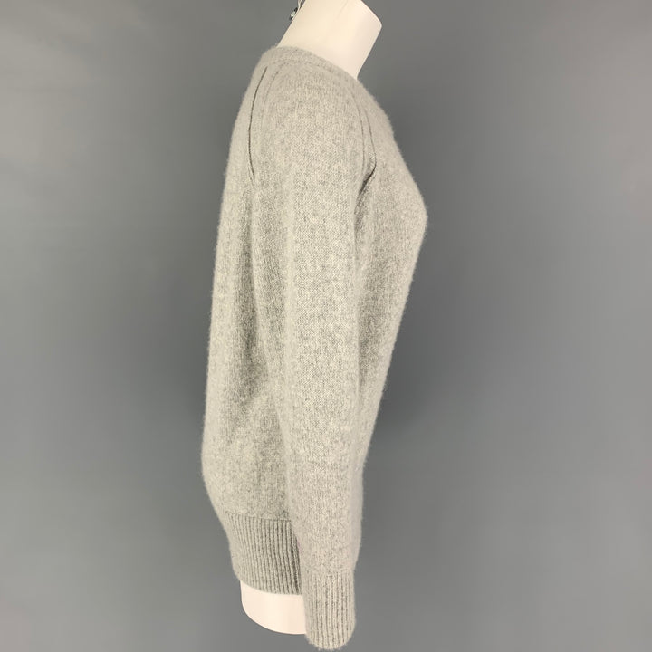 CHLOE Size S Grey Cashmere Crew-Neck Sweater