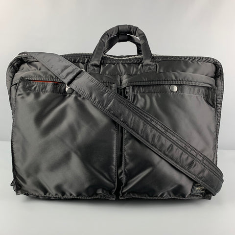 PORTER Sac à dos messager en nylon noir