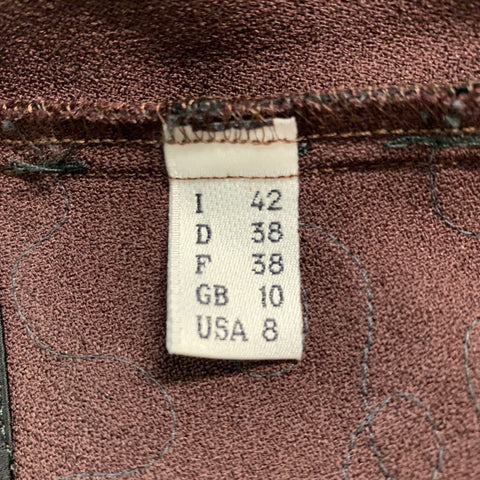 JEAN PAUL GAULTIER VINTAGE Size 8 Brown Black Polyester Blend Dress