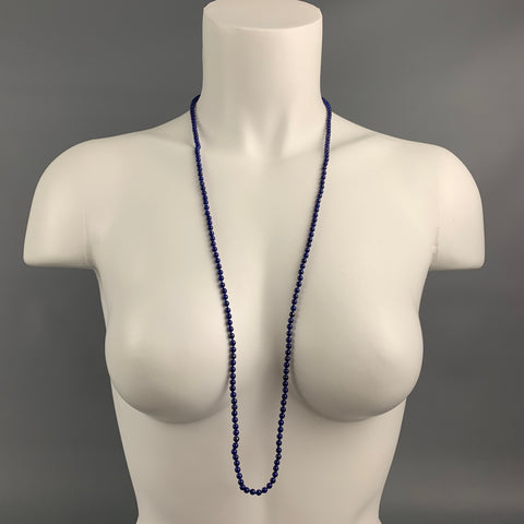 VINTAGE Blue Lapis Lazuli Bead Necklace