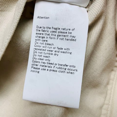 VISVIM Talla M -Chaleco de plumón Wawona- Chaleco con cremallera de lino de lana de tweed beige negro