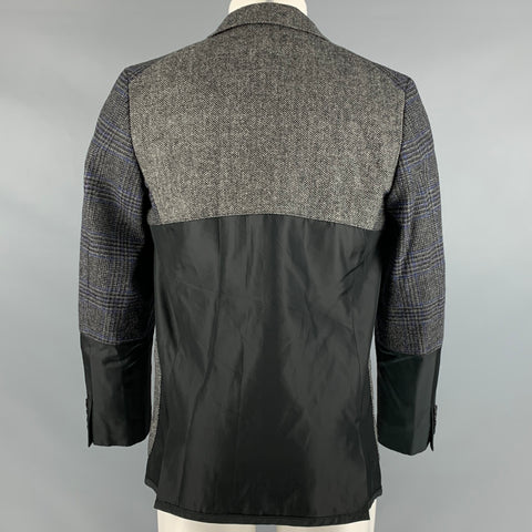 COMME des GARCONS HOMME PLUS Size S Grey Black Brown Sport Coat