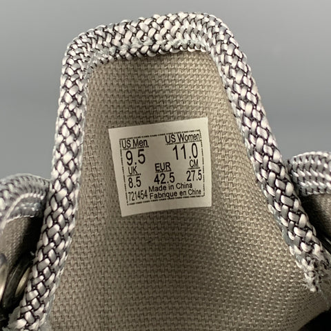 VANS x KRINK Size 9.5 Silver Woven Lace Up Sneakers