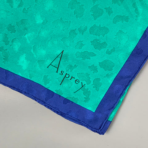 ASPREY Multi-Color Silk Color-Block Scarf