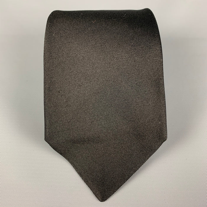 GIORGIO ARMANI Black Silk Neck Tie