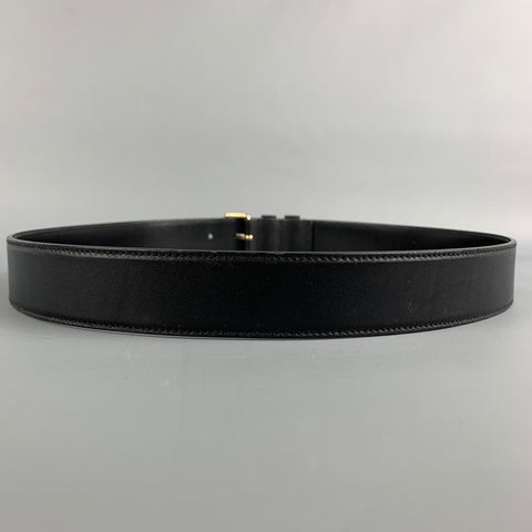 GUCCI Size 40 Black Leather Belt