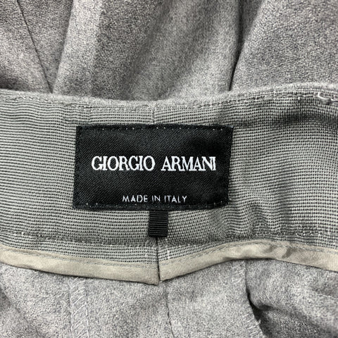 GIORGIO ARMANI Size 16 Grey Virgin Wool Blend Dress Pants