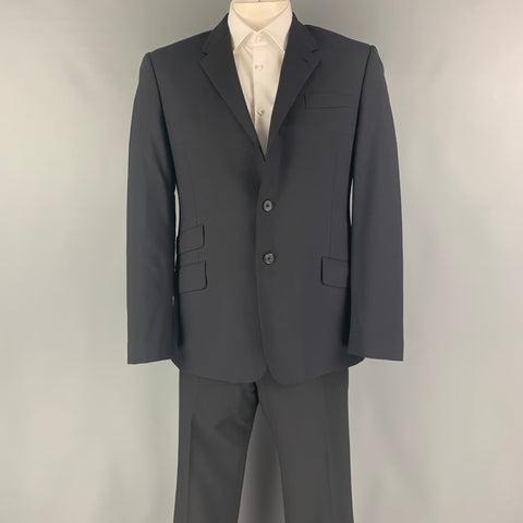 PAUL SMITH Size 42 Regular Black Wool Single Breasted Suit