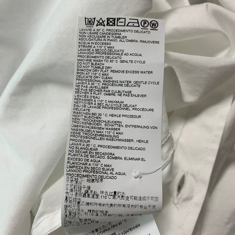 DSQUARED2 Size XXS White Cotton Button Up Shirt