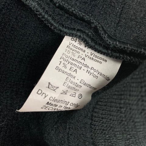GIORGIO ARMANI Talla 2 Top casual texturizado en mezcla de viscosa negra