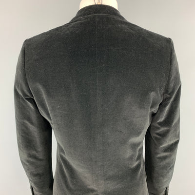 PS by PAUL SMITH Size 40 Black Velvet Peak Lapel Sport Coat
