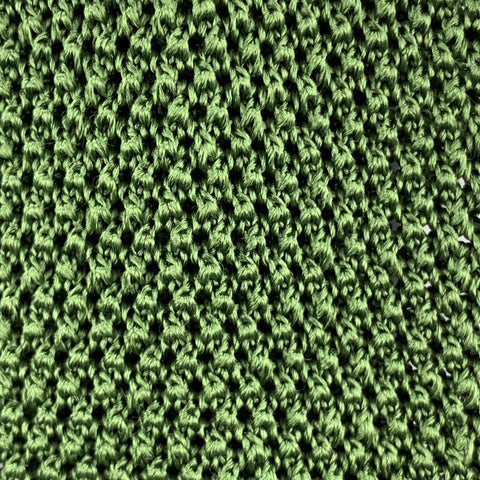 PAUL STUART Light Olive Green Silk Textured Knit Tie