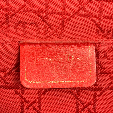 Vintage CHRISTIAN DIOR cuero negro oro encanto bolso de hombro mini bolso
