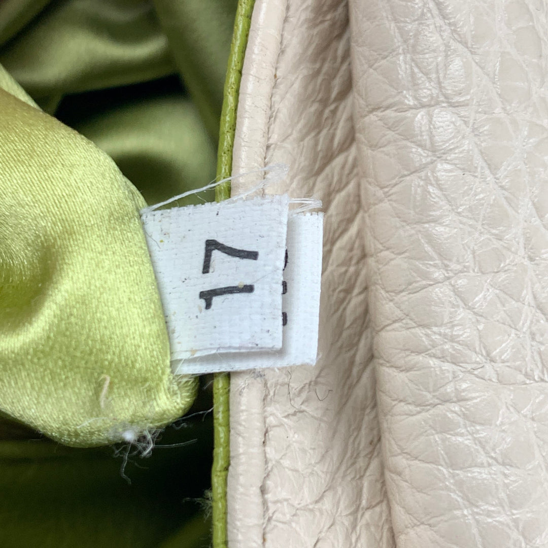PRADA Cream Leather Tassel Shoulder Bag Handbag