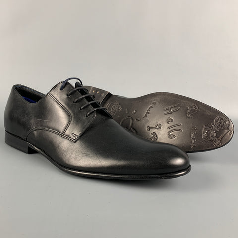 PS by PAUL SMITH Taille 9 Chaussures habillées à lacets en cuir noir