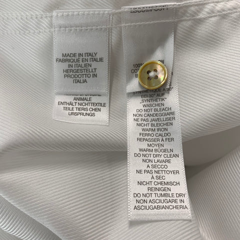PAUL SMITH Size M White Cotton French Cuff Long Sleeve Shirt