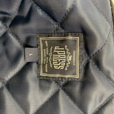 J.PRESS Size L Green & Black Blackwatch Plaid Wool / Nylon Jacket