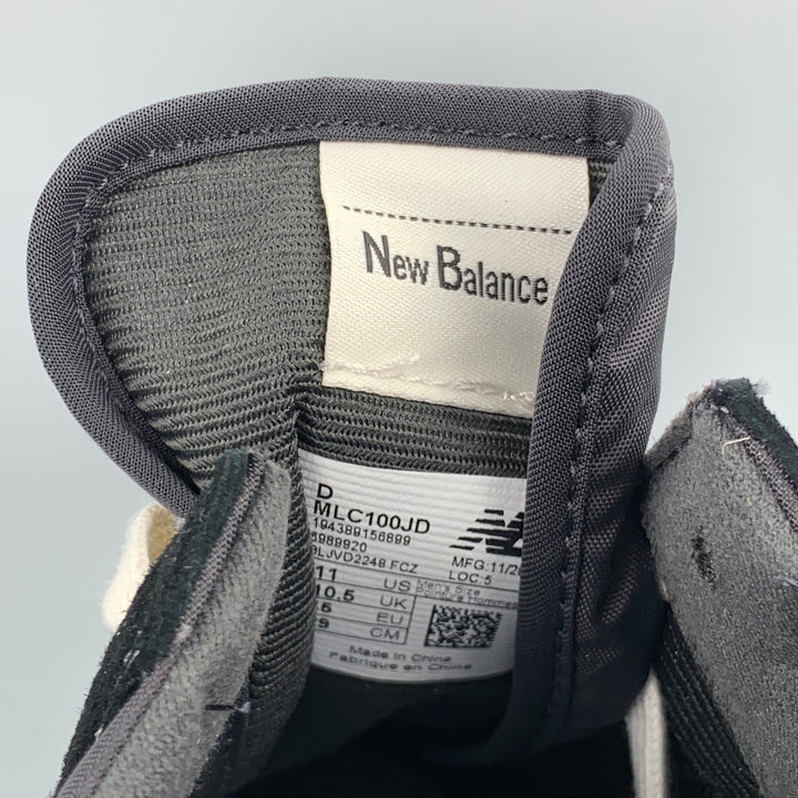 JUNYA WATANABE x NEW BALANCE Talla 11 Zapatillas de deporte con cordones de nailon de materiales mixtos negros