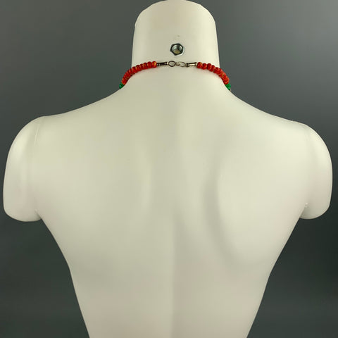 ZYRLAT Red Beaded Necklace