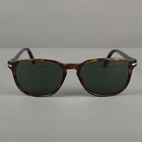 PERSOL Brown Tortoise Acetate Sunglasses