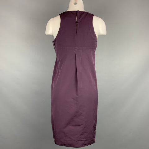MAX MARA Size 6 Purple Polyester / Cotton Sleeveless Shift Dress