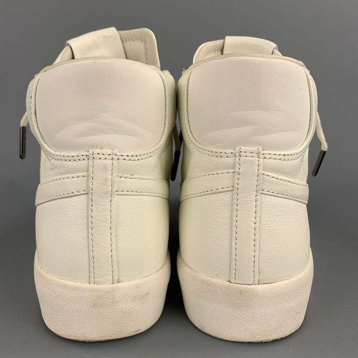Zapatillas tipo blazer de cuero blanco roto talla 10,5 de NIKE