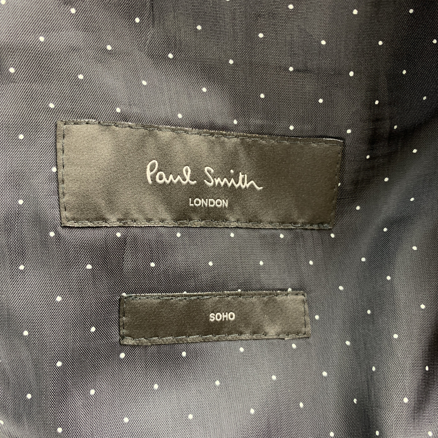 PAUL SMITH Black Solid Wool Size 44 Shawl Collar Sport Coat