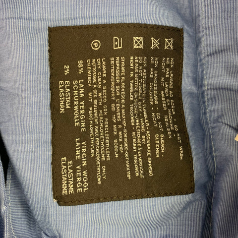 PT01 Beams Size 28 Grey Virgin Wool Slim Fit Dress Pants