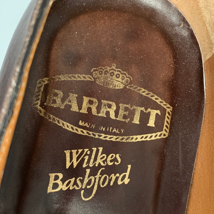 BARRETT Zapatos con cordones y punta en copa de cuero marrón Talla 10