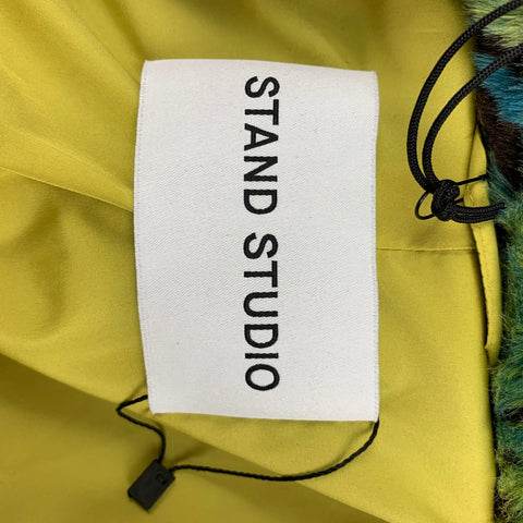 STAND STUDIO AW 20 Talla S Chaqueta Marcella de piel sintética con estampado de leopardo multicolor