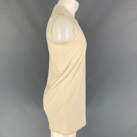 RICK OWENS SPHINX FW 15 Beige Sleeveless T-shirt