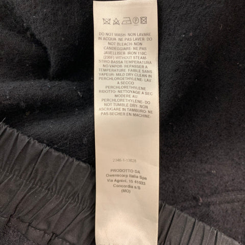 RICK OWENS FW19 Size 36 Black Wool Drop-Crotch Casual Pants