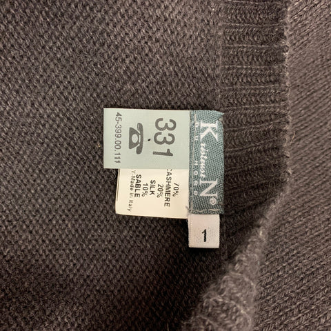 KRISTENSEN DU NORD Size S Brown Knitted Cashmere Blend Buttoned Cardigan