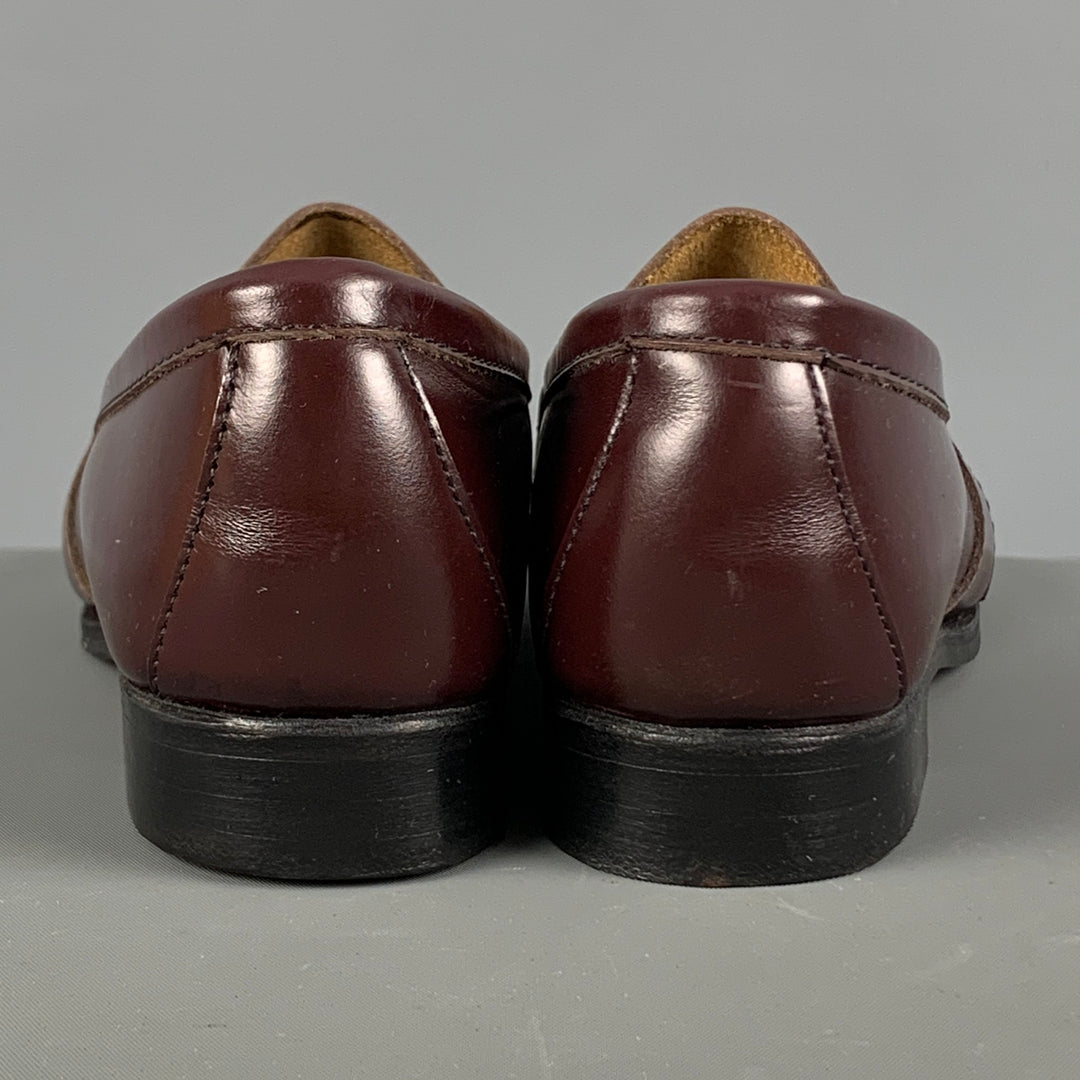COLE HAAN Size 5.5 Burgundy Leather Loafer Flats