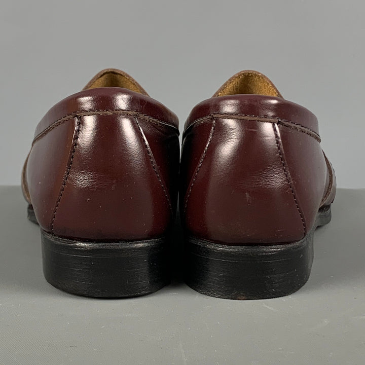 COLE HAAN Size 5.5 Burgundy Leather Loafer Flats